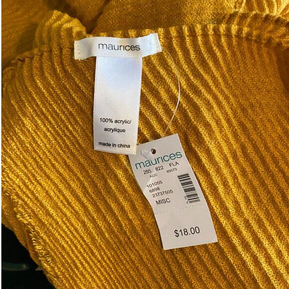 Maurices Mustard Yellow Scarf - Picture 4 of 5